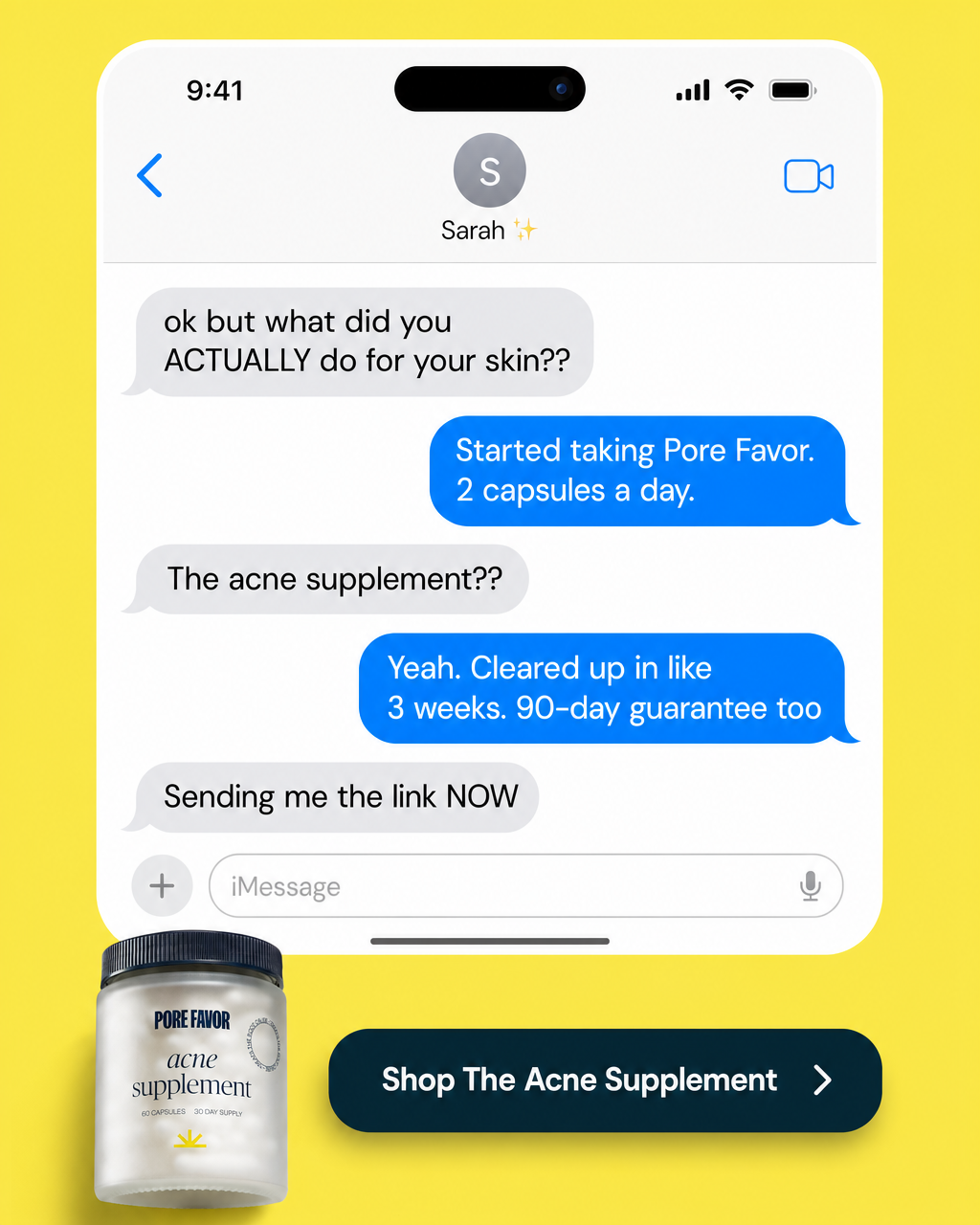 Porefavor iMessage Thread